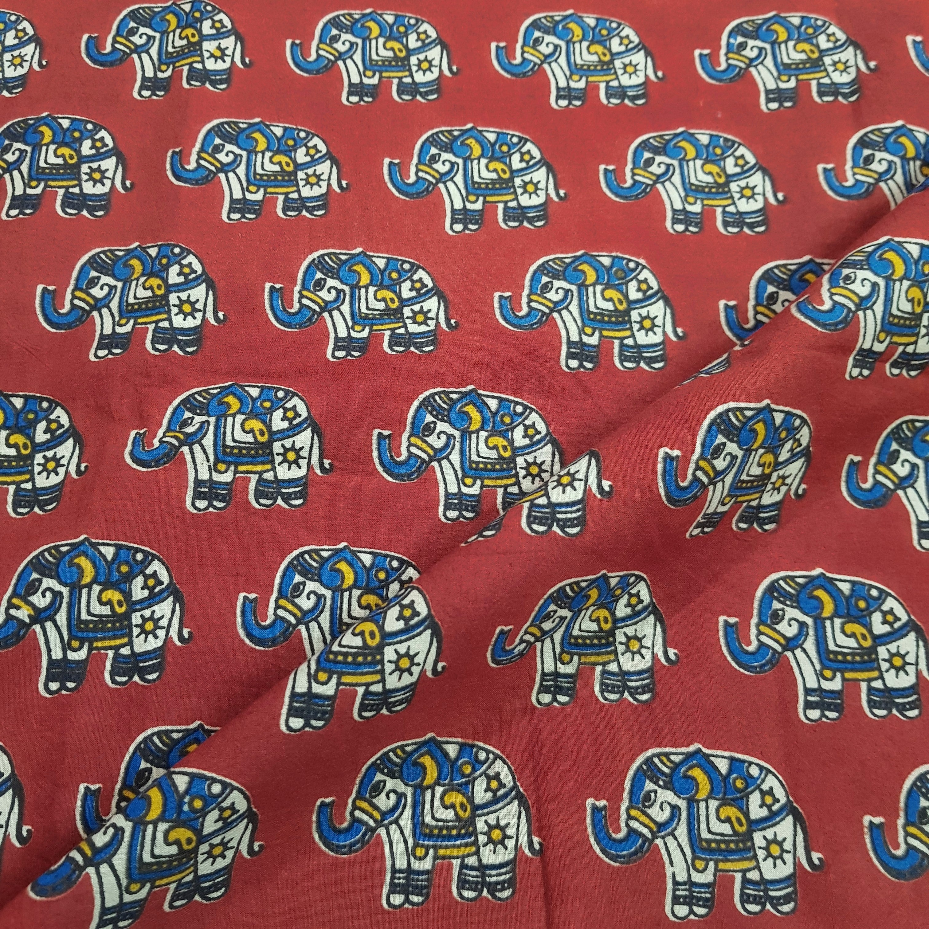 Handcrafed Kalamkari Cotton Fabric - Combo of 3
