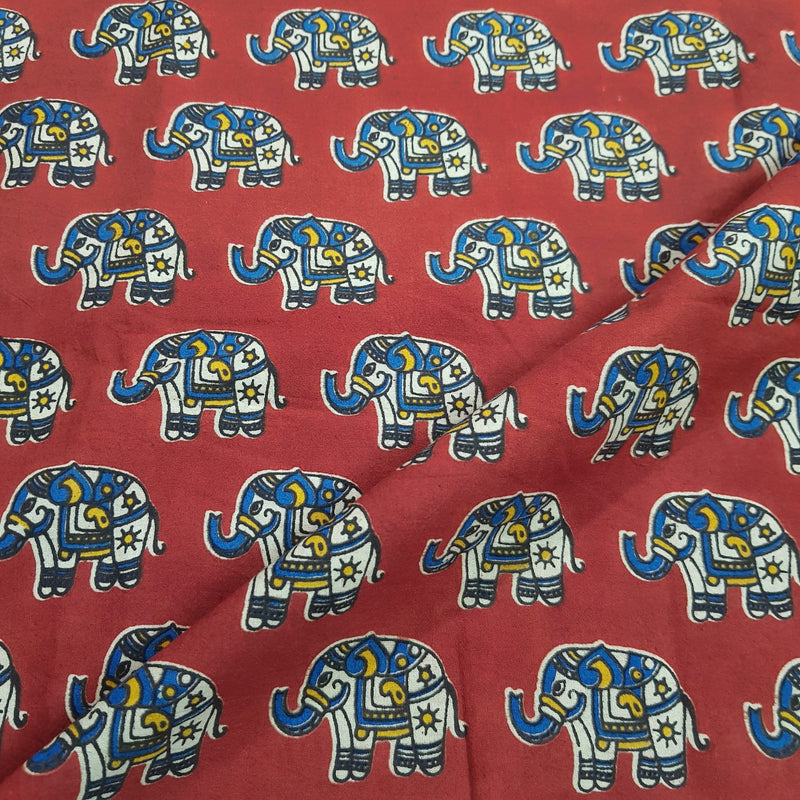 Handcrafed Kalamkari Cotton Fabric - Combo of 3