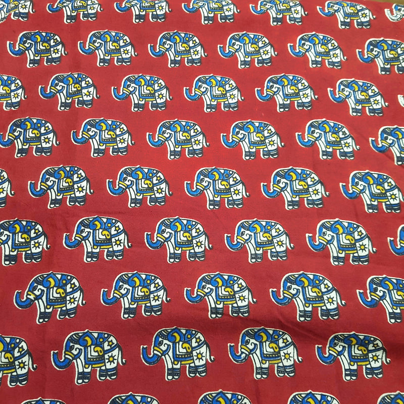 Handcrafed Kalamkari Cotton Fabric - Combo of 3