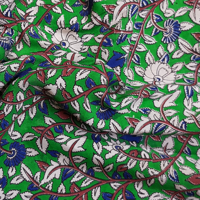 Kalamkari Silk Fabric - Handcrafted