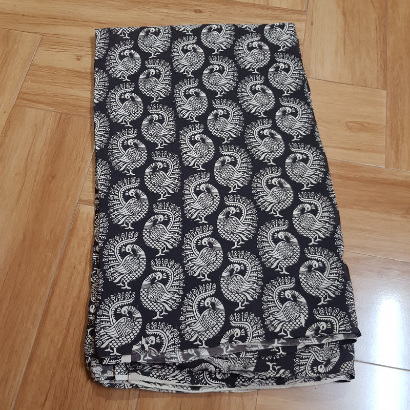 Kalamkari Silk Fabric - Handcrafted