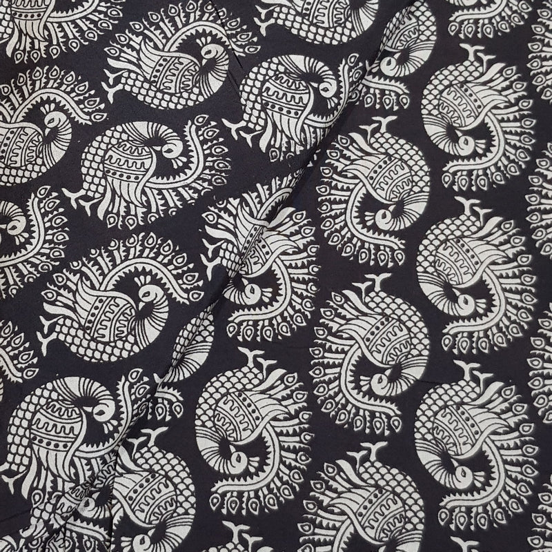 Kalamkari Silk Fabric - Handcrafted