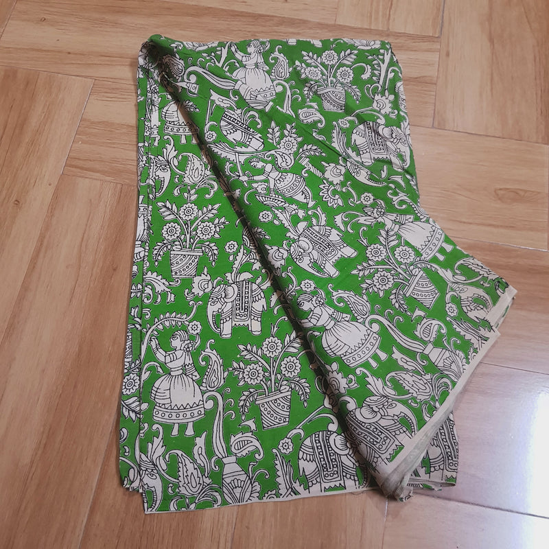 Kalamkari Silk Fabric - Handcrafted