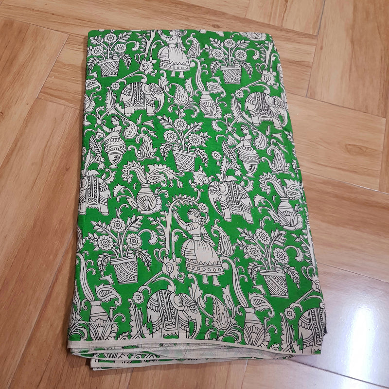 Kalamkari Silk Fabric - Handcrafted
