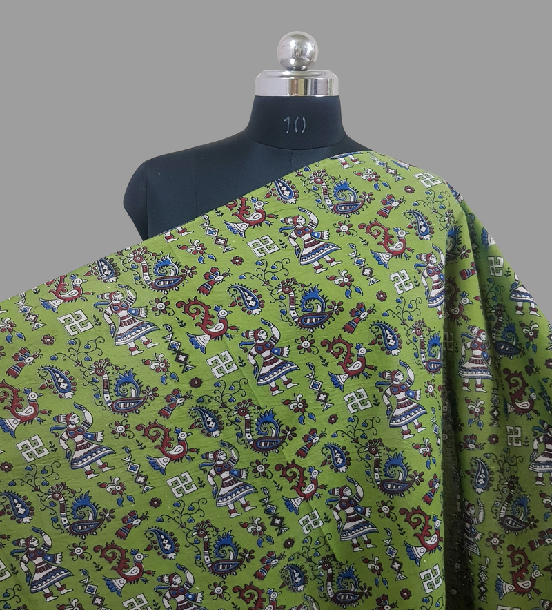 Kalamkari Cotton Fabric - Rs.295 Per Meter