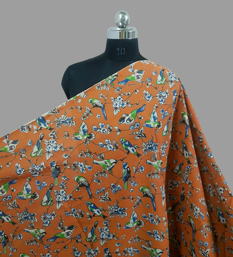 Kalamkari Cotton Fabric - Rs.295 Per Meter