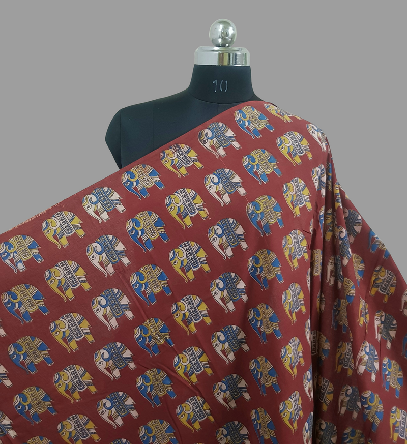 Kalamkari Cotton Fabric - Rs.295 Per Meter