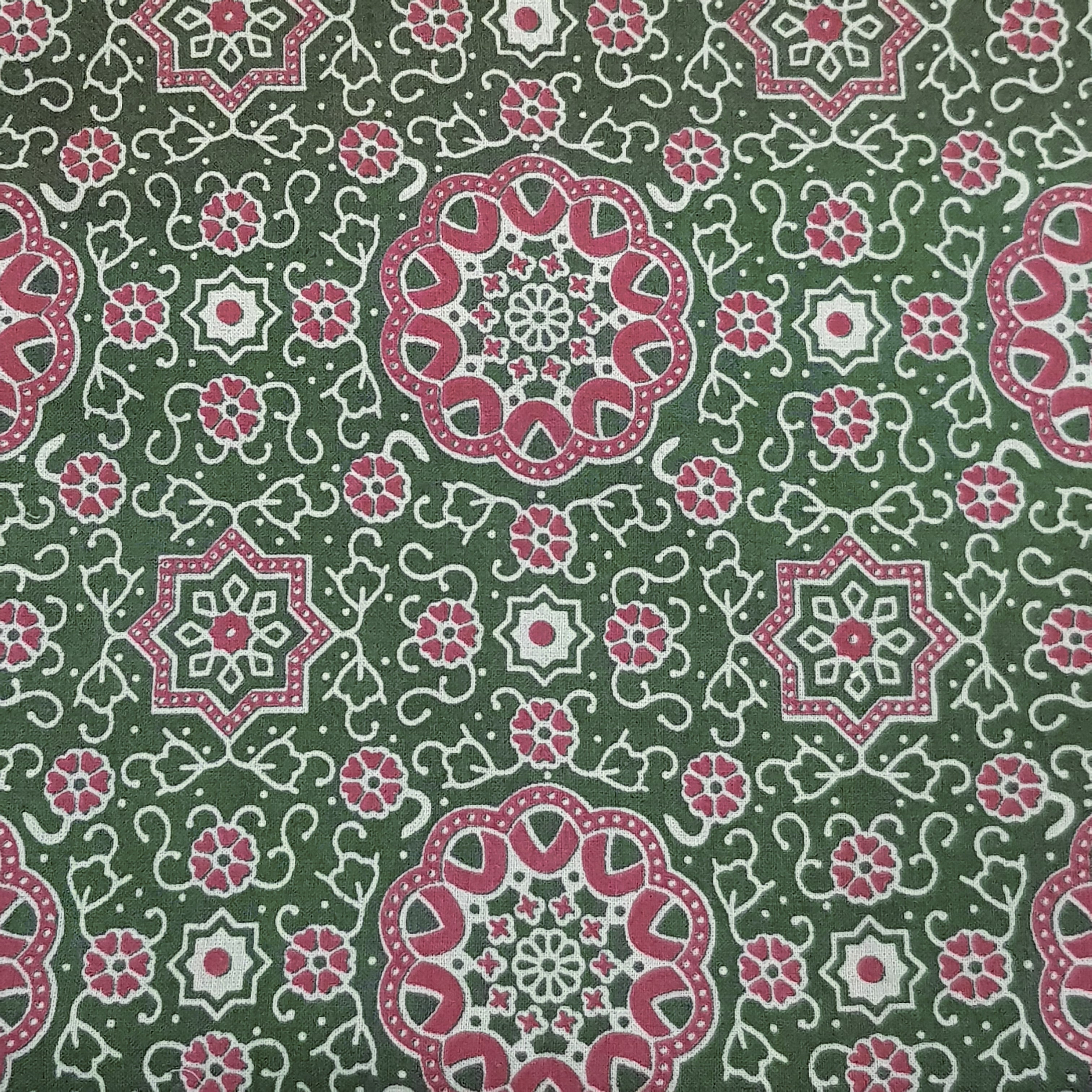 Ajrakh Bandhani Pure Cotton Dress Material