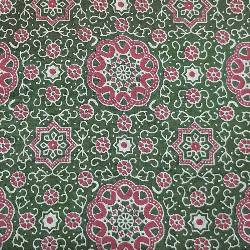 Ajrakh Bandhani Pure Cotton Dress Material