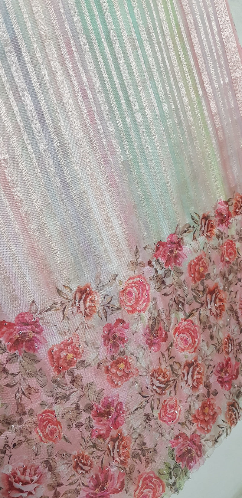 Silk Kota Zari Stripes - Multi Color