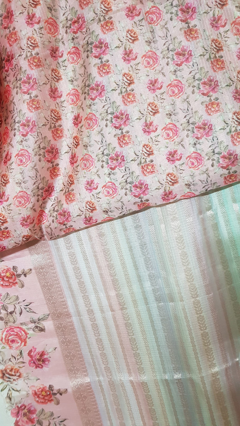 Silk Kota Zari Stripes - Multi Color