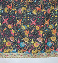 Banarasi Georgette Saree – Antique Gold Zari Buta - Kalamkari Blouse with zari work