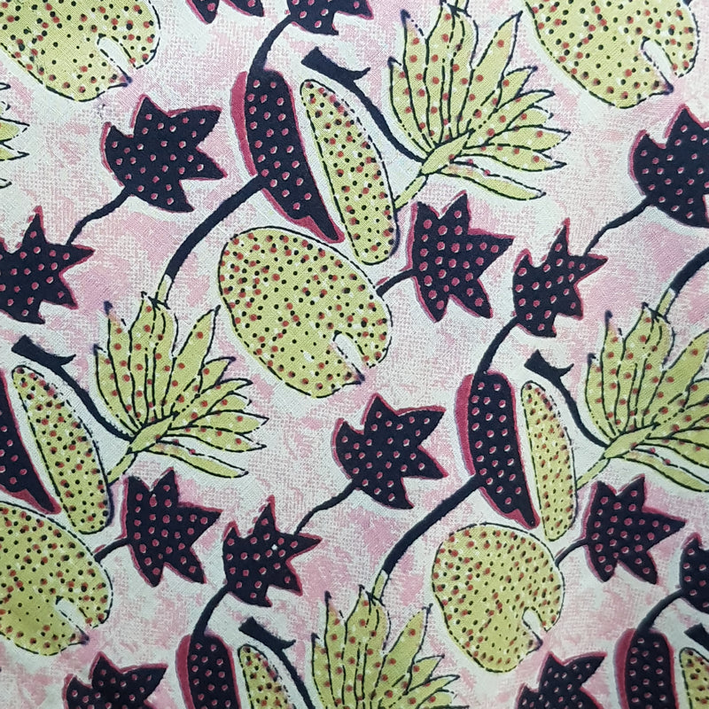Handblock Print Cotton Fabric - Rs.295 Per Meter