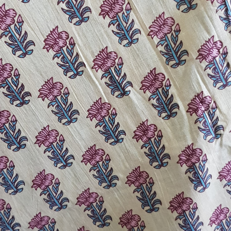 Handblock Print Cotton Fabric - Rs.295 Per Meter