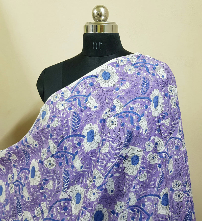 Handblock Print Cotton Fabric - Rs.295 Per Meter