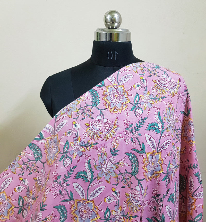 Handblock Print Cotton Fabric - Rs.295 Per Meter