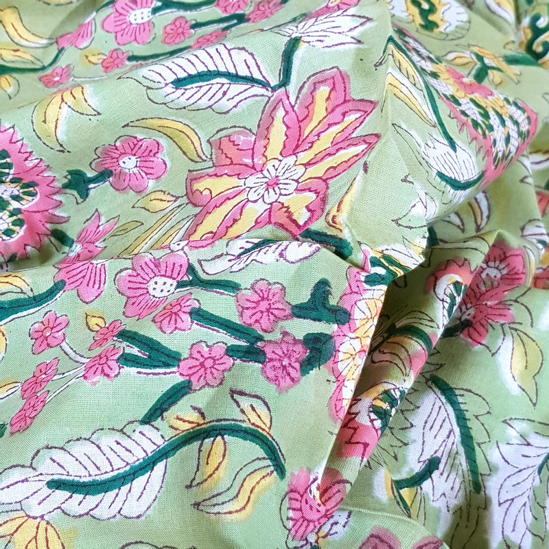 Handblock Print Cotton Fabric - Rs.295 Per Meter