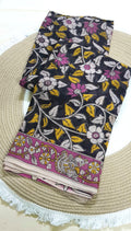 🌸 Kalamkari Kota Cotton Saree – Pure Handcrafted Elegance