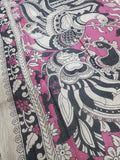 🌸 Kalamkari Kota Cotton Saree – Pure Handcrafted Elegance