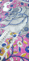 🌸 Kalamkari Kota Cotton Saree – Pure Handcrafted Elegance