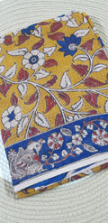 🌸 Kalamkari Kota Cotton Saree – Pure Handcrafted Elegance