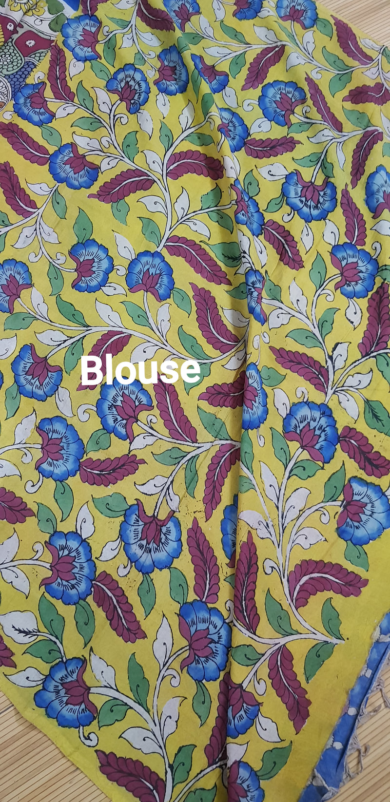 Pure Banarasi Premium Fine Silk Pen Kalamkari Saree