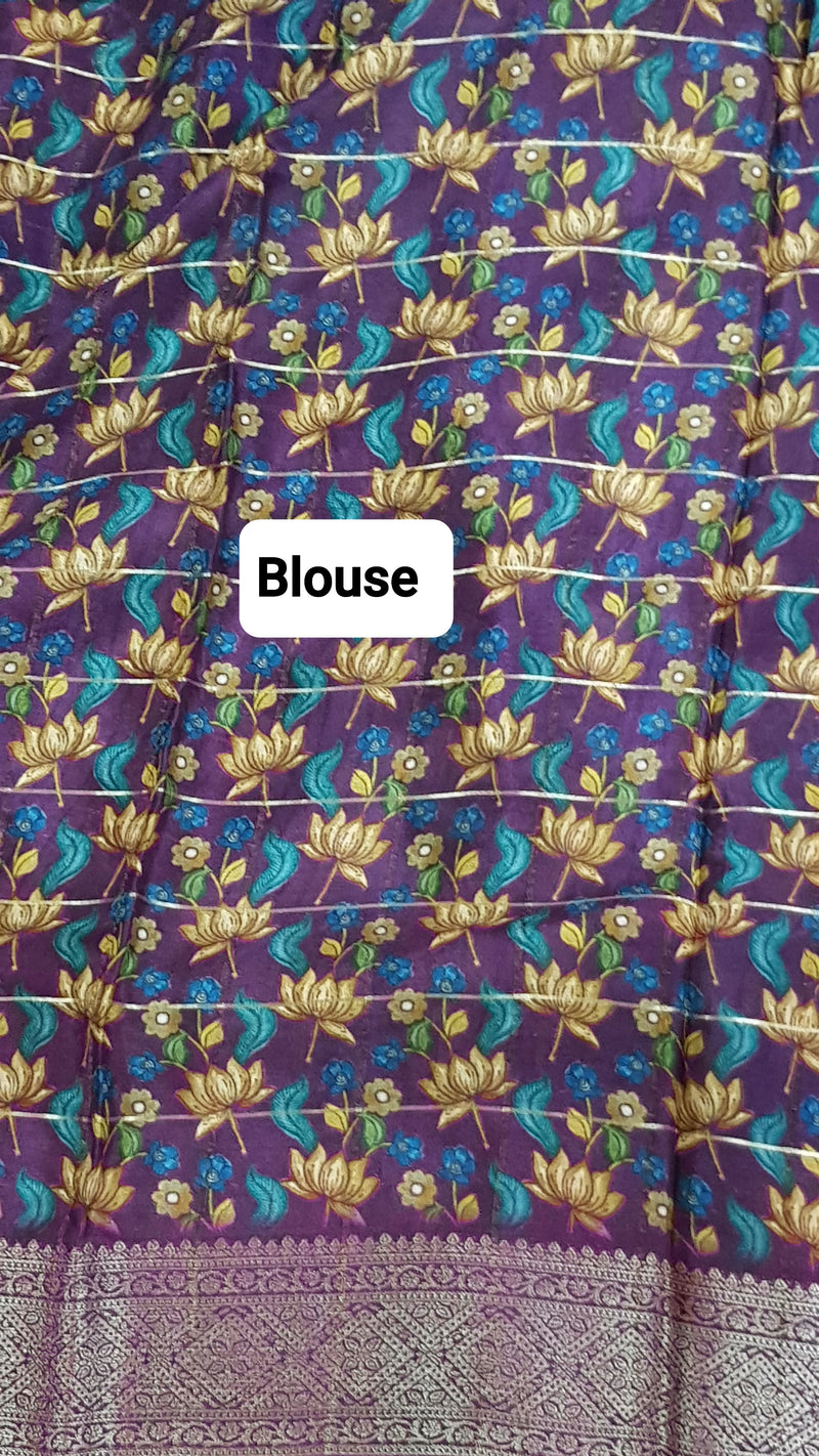 Pure Chinnon Crepe Silk Saree