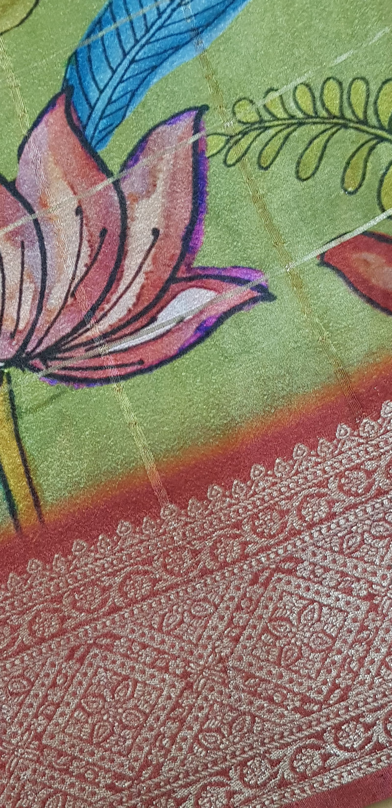 Pure Chinnon Crepe Silk Saree
