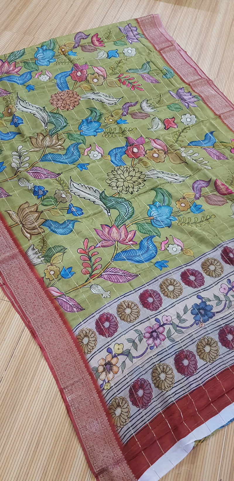 Pure Chinnon Crepe Silk Saree
