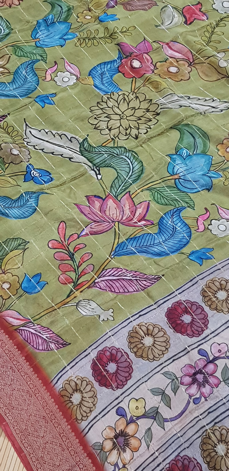 Pure Chinnon Crepe Silk Saree
