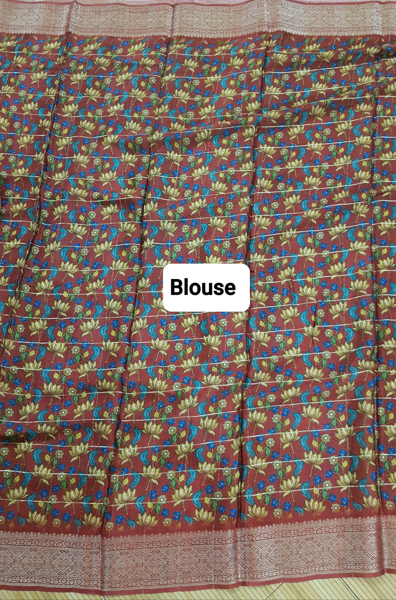 Pure Chinnon Crepe Silk Saree