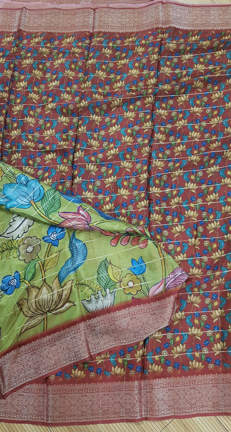 Pure Chinnon Crepe Silk Saree