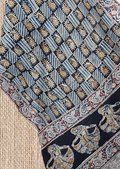 Block Printed Cotton Mulmul Kalamkari Dupatta