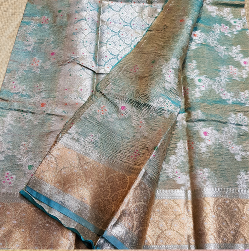 Banarasi Crush Tissue Silk Saree