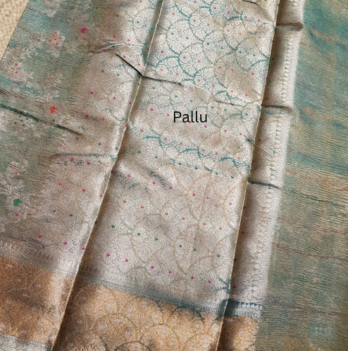 Banarasi Crush Tissue Silk Saree