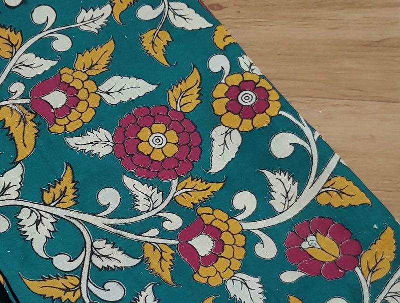 Kalamkari 2 pc set - Cotton Top & Cotton Dupatta