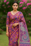 🌸 Kalamkari Kota Cotton Saree – Pure Handcrafted Elegance