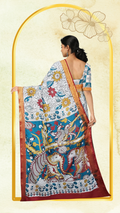 Kalamkari Silk Saree - Handcrafted