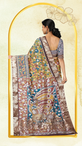 Kalamkari Silk Saree - Handcrafted