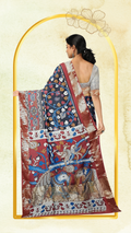 Kalamkari Silk Saree - Handcrafted
