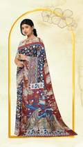 Kalamkari Silk Saree - Handcrafted