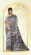 Kalamkari Silk Saree - Handcrafted