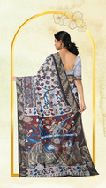Kalamkari Silk Saree - Handcrafted
