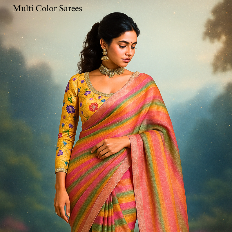 Multicolor Party Wear