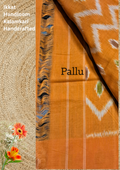 Ikkat Handloom Mercerized Cotton Saree + Kalamkari Blouse