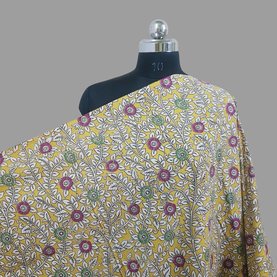 Kalamkari Cotton Fabric - Rs.295 Per Meter