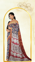 Kalamkari Silk Saree - Handcrafted