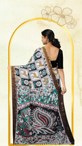 Kalamkari Silk Saree - Handcrafted