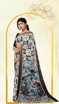 Kalamkari Silk Saree - Handcrafted