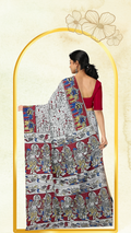 Kalamkari Silk Saree - Handcrafted